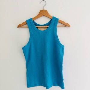 Araminta James Blue Everyday Waffle Knit Tank Small
